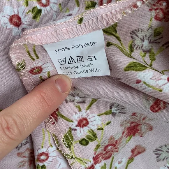 SHEIN Ditsy Floral Print Belted Dress - Picture 7 of 8